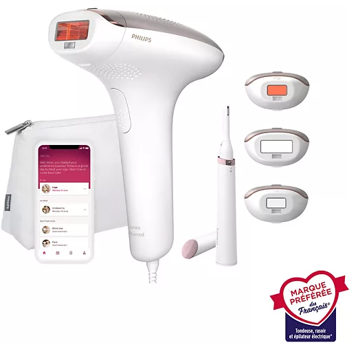 Philips Lumea IPL 7000 Serie – Gerät zur Haarentfernung mit gepulstem Licht – BRI923/00