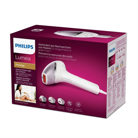 Epilateur à lumière pulsée Philips Lumea Prestige BRI947/00 Blanc et Rose.