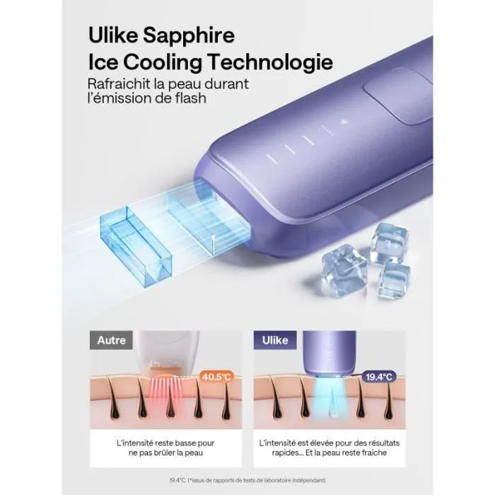 Epilateur à lumière pulsée 700.000 Flash AIR3 Ulike Violet UI06-PR