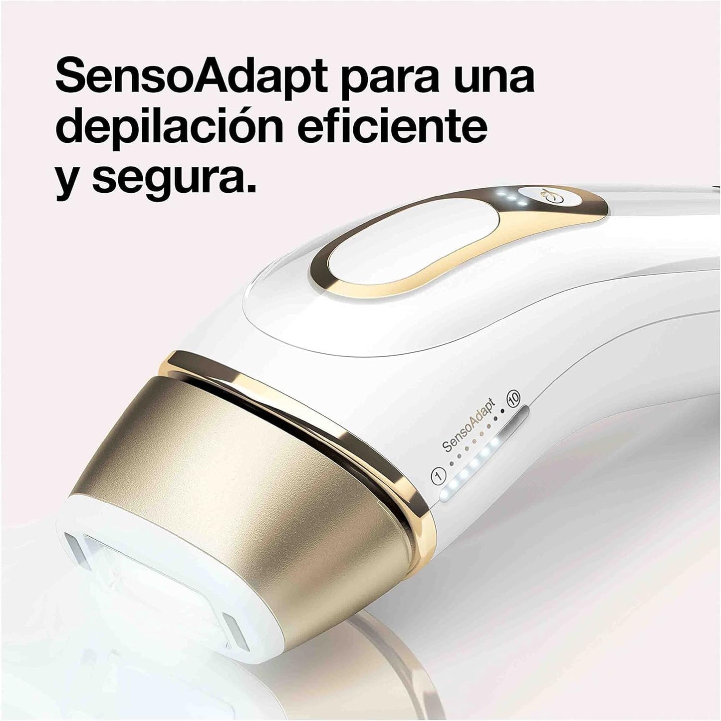 Braun Silk·expert Pro 5 Épilateur À Lumière Pulsée, Blanc/Doré, PL5014
