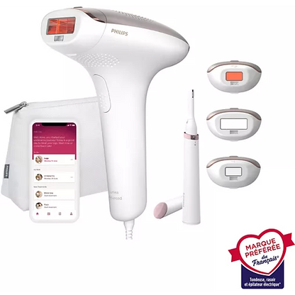Philips Lumea IPL 7000 Serie – Gerät zur Haarentfernung mit gepulstem Licht – BRI923/00