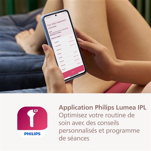 Epilation semi définitive Philips BRI945 Lumea série 8000 IPL BLANC