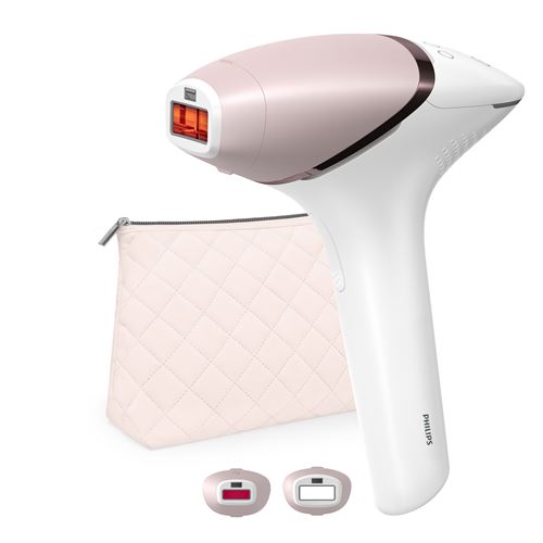 Epilation semi-définitive Philips BRI950/02 épilateur à lumière pulsée Blanc et Rose