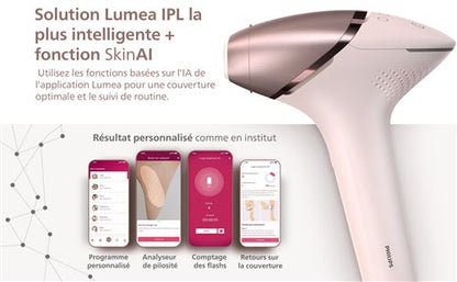 Epilation semi-définitive Philips BRI950/02 épilateur à lumière pulsée Blanc et Rose